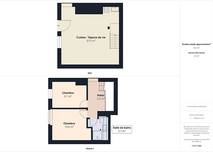 Mitoyen - Piscine Commune - 4 Personnes 別荘